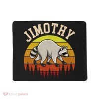 Jimothy The Raccoon Retro Sunset Mousepad thumb 0