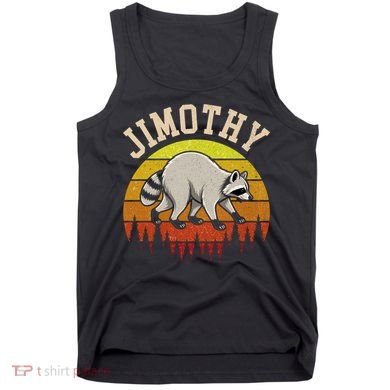 Jimothy The Raccoon Retro Sunset Tank Top