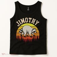 Jimothy The Raccoon Retro Sunset Tank Top thumb 2
