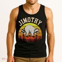 Jimothy The Raccoon Retro Sunset Tank Top thumb 3