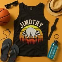 Jimothy The Raccoon Retro Sunset Tank Top thumb 4
