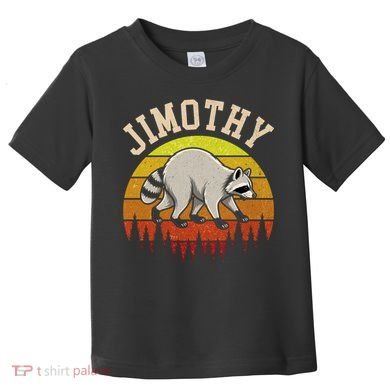 Jimothy The Raccoon Retro Sunset Toddler T-Shirt