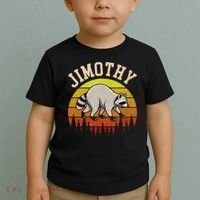 Jimothy The Raccoon Retro Sunset Toddler T-Shirt thumb 2