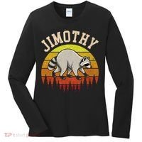 Jimothy The Raccoon Retro Sunset Women's Long Sleeve Shirt thumb 0