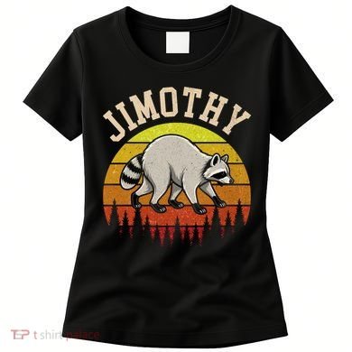 Jimothy The Raccoon Retro Sunset Women's T-Shirt