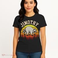 Jimothy The Raccoon Retro Sunset Women's T-Shirt thumb 4