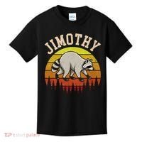Jimothy The Raccoon Retro Sunset Kids T-Shirt thumb 0