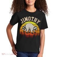Jimothy The Raccoon Retro Sunset Kids T-Shirt thumb 2