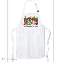Jesus The Reason For The Season Christian Christmas God  Apron thumb 0