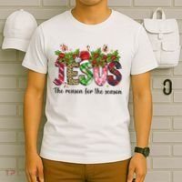 Jesus The Reason For The Season Christian Christmas God  T-Shirt thumb 6