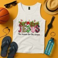 Jesus The Reason For The Season Christian Christmas God  Tank Top thumb 4