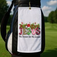 Jesus The Reason For The Season Christian Christmas God  Golf Towel thumb 2