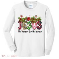 Jesus The Reason For The Season Christian Christmas God  Kids Long Sleeve Shirt thumb 0