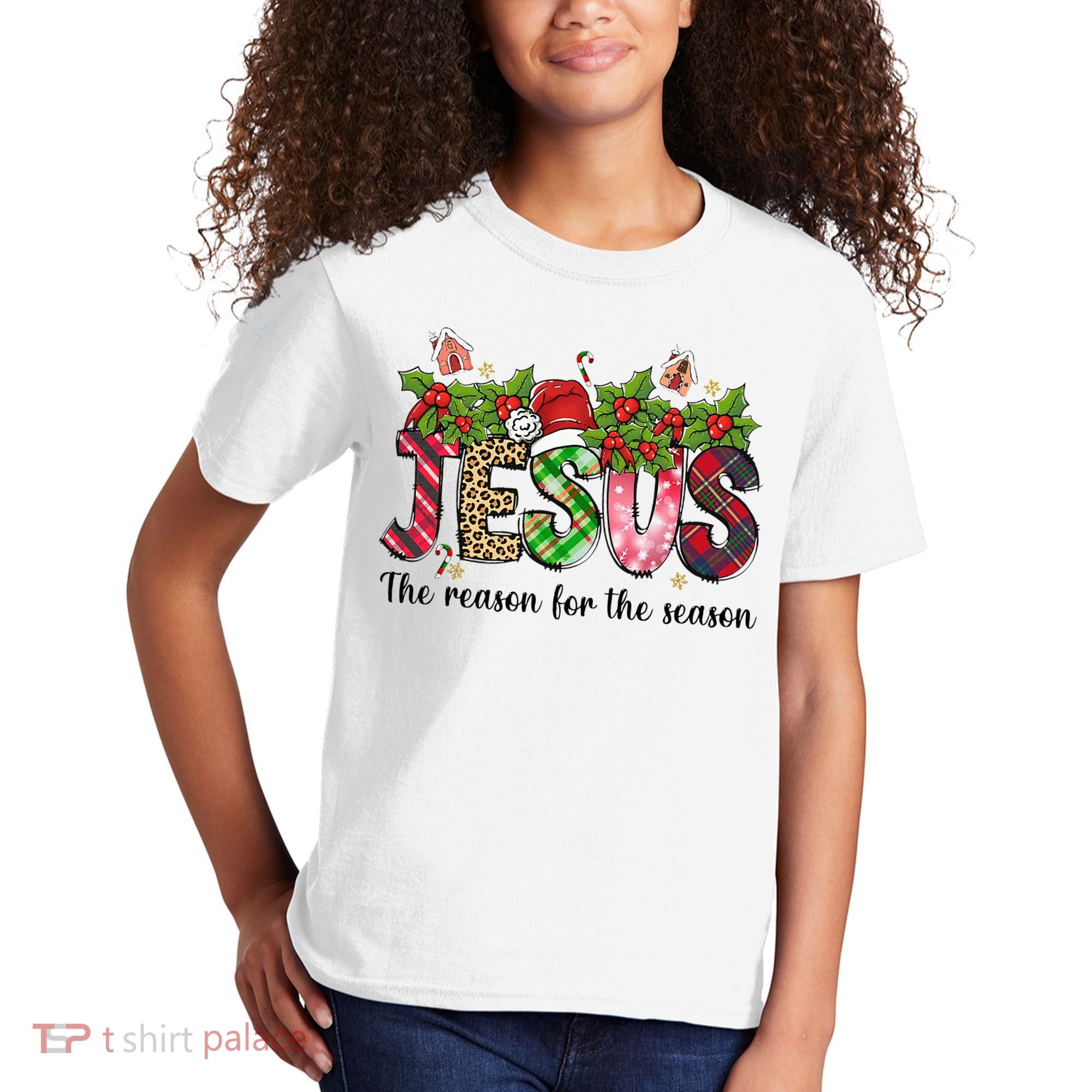 Jesus The Reason For The Season Christian Christmas God  Kids T-Shirt