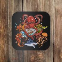 Jellyfish Turtle Seahorse Shark Octopus Ocean Animal Coaster thumb 0