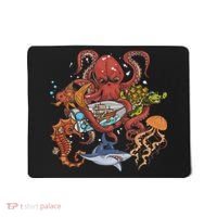 Jellyfish Turtle Seahorse Shark Octopus Ocean Animal Mousepad thumb 0
