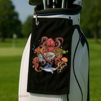 Jellyfish Turtle Seahorse Shark Octopus Ocean Animal Golf Towel thumb 2
