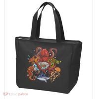 Jellyfish Turtle Seahorse Shark Octopus Ocean Animal Tote Bag thumb 3