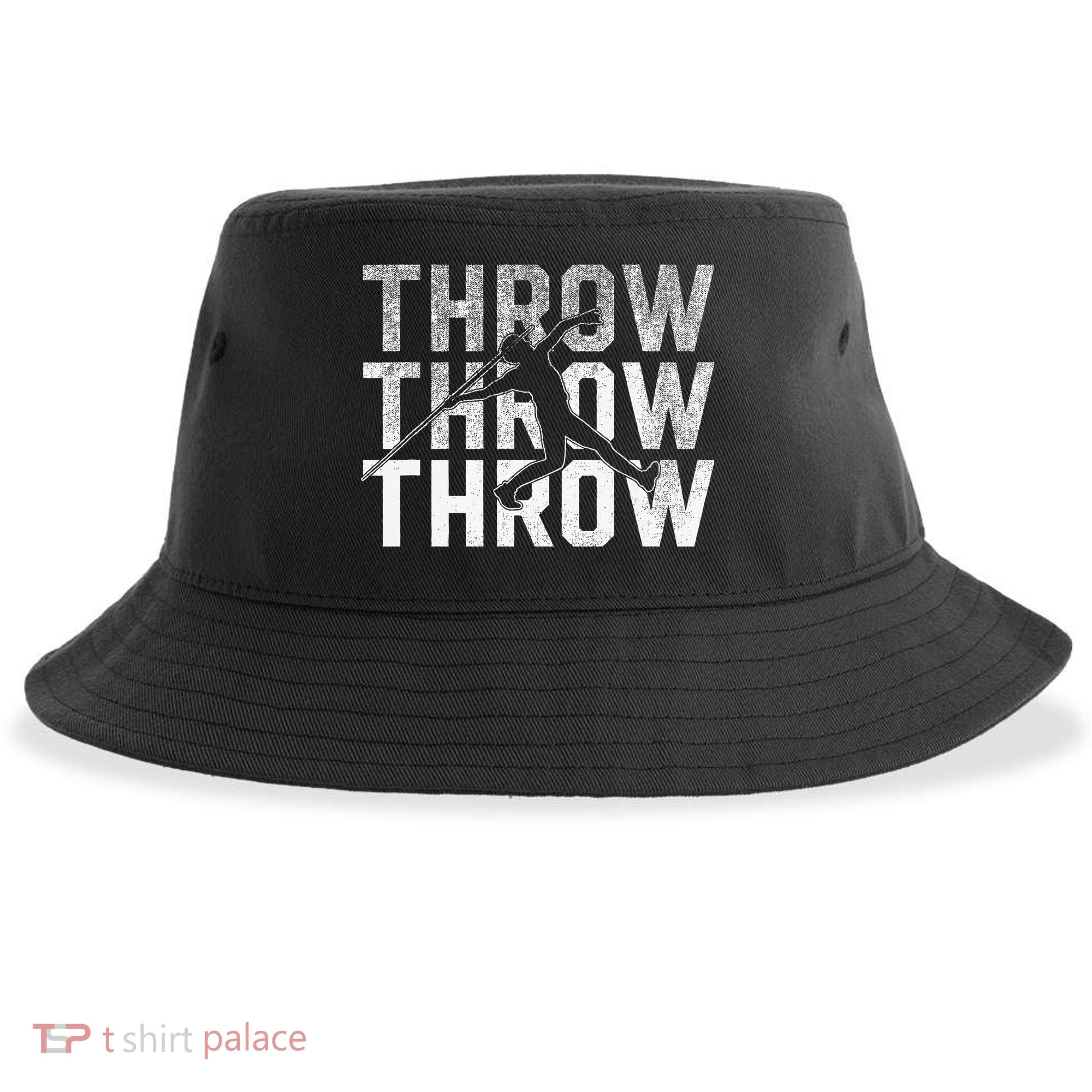 Javelin Throw Sports Thrower Athlete Track Sustainable Bucket Hat