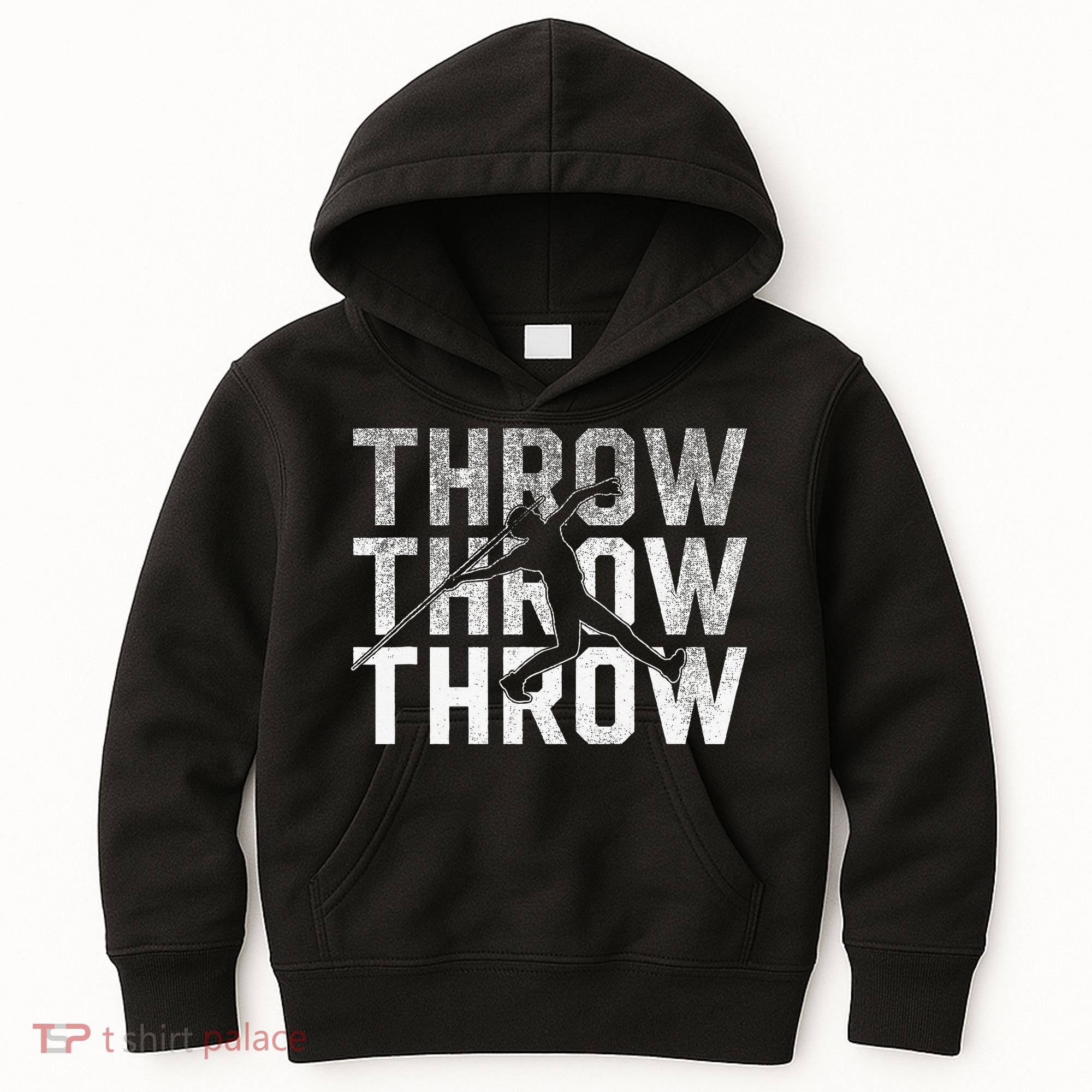 Javelin Throw Sports Thrower Athlete Track Kids Hoodie