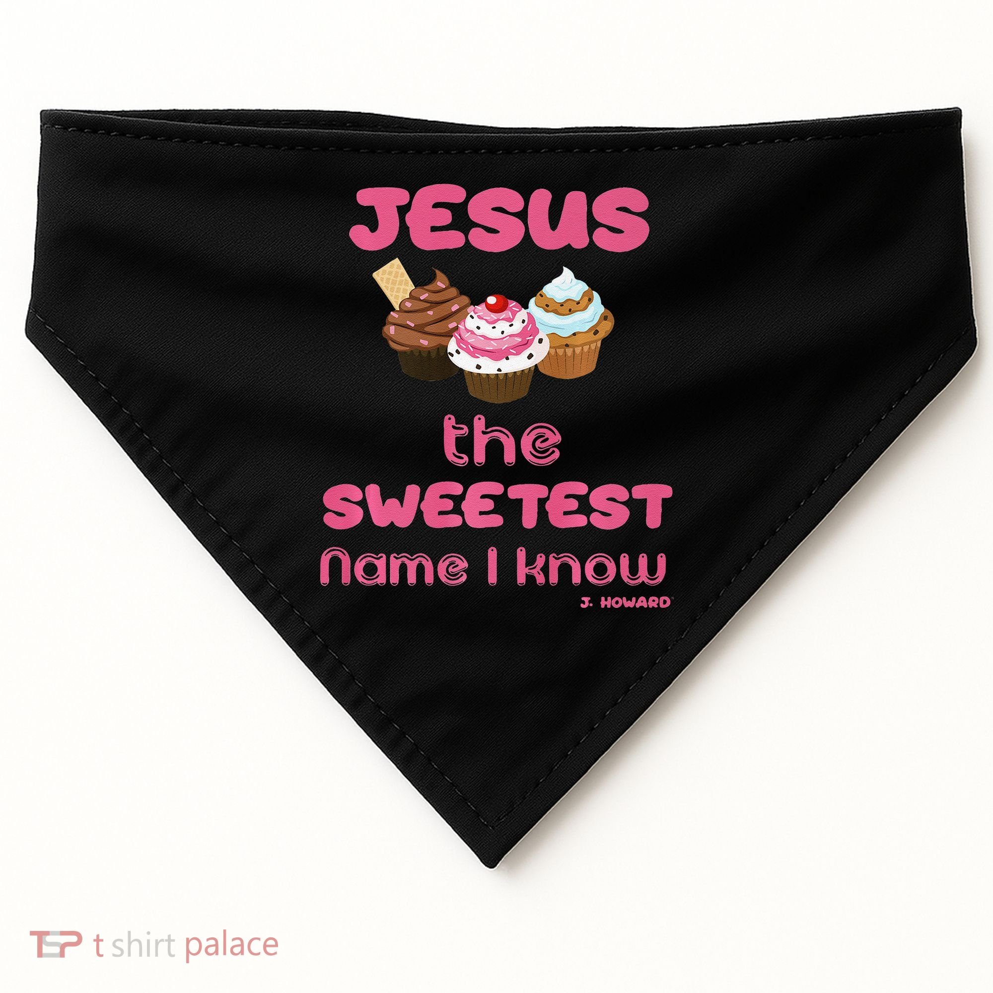 Jesus The Sweetest Name I Know USA-Made Doggie Bandana