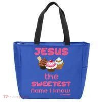 Jesus The Sweetest Name I Know Tote Bag thumb 0