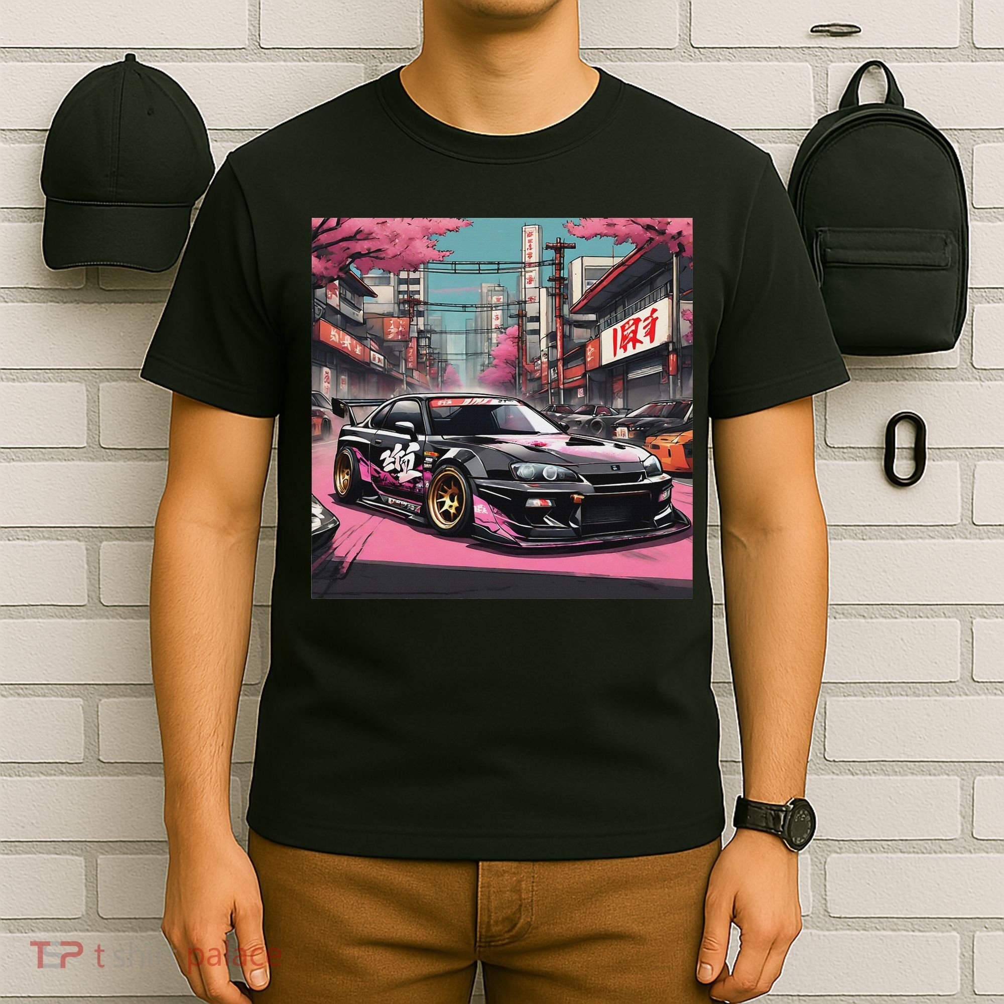 Jdm Tokyo Skyline Retro Japanese Race Car Drift Tuning Gift T-Shirt