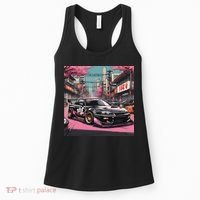 Jdm Tokyo Skyline Retro Japanese Race Car Drift Tuning Gift Women's Tank Top thumb 0