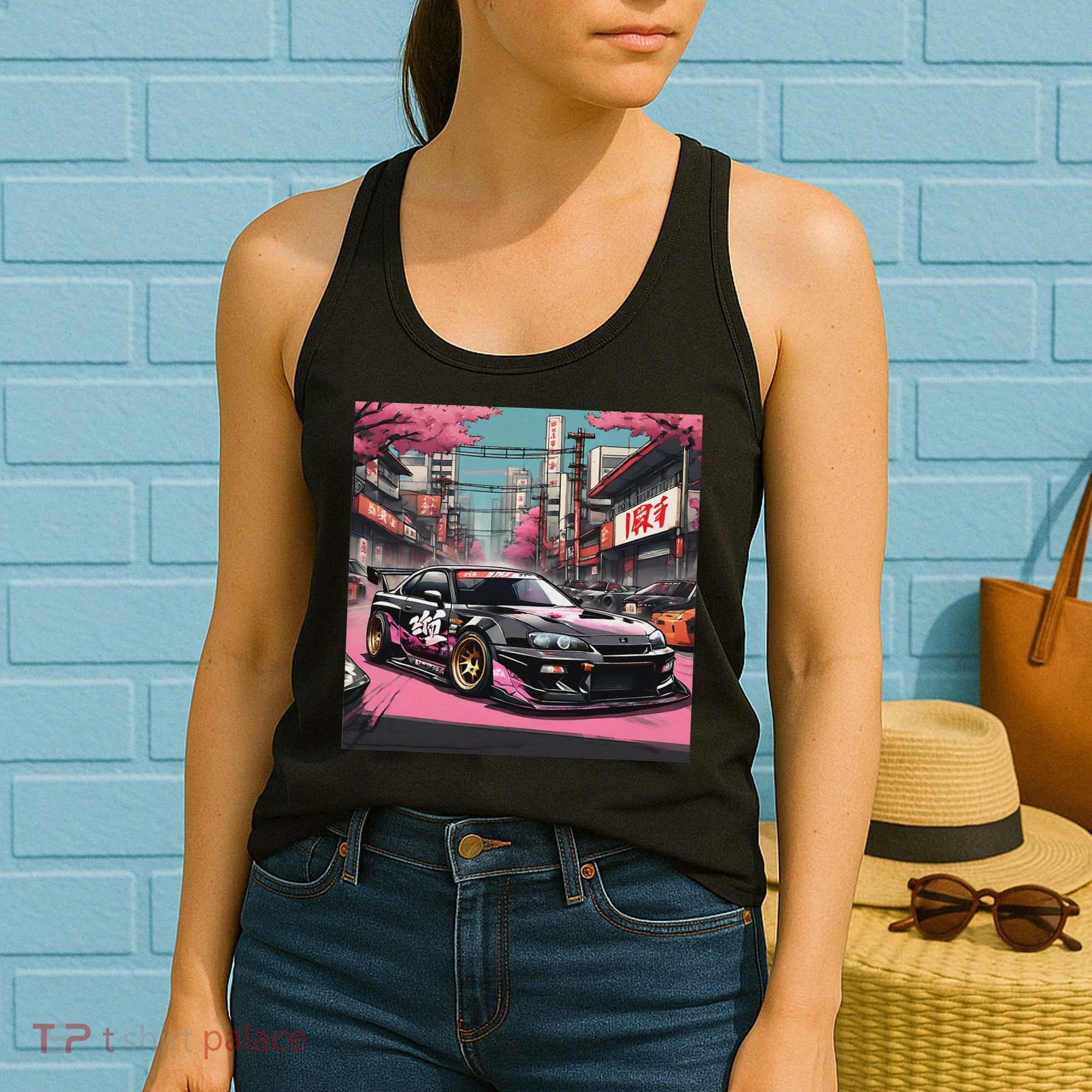 Jdm Tokyo Skyline Retro Japanese Race Car Drift Tuning Gift Women's Tank Top