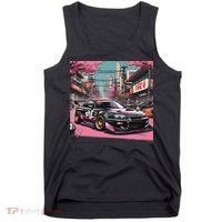 Jdm Tokyo Skyline Retro Japanese Race Car Drift Tuning Gift Tank Top thumb 0