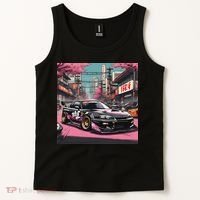 Jdm Tokyo Skyline Retro Japanese Race Car Drift Tuning Gift Tank Top thumb 2