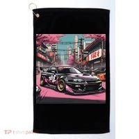 Jdm Tokyo Skyline Retro Japanese Race Car Drift Tuning Gift Golf Towel thumb 0