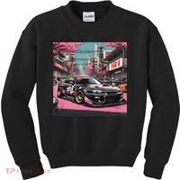 Jdm Tokyo Skyline Retro Japanese Race Car Drift Tuning Gift Kids Sweatshirt thumb 0