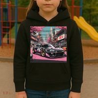 Jdm Tokyo Skyline Retro Japanese Race Car Drift Tuning Gift Kids Hoodie thumb 3
