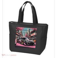 Jdm Tokyo Skyline Retro Japanese Race Car Drift Tuning Gift Tote Bag thumb 3