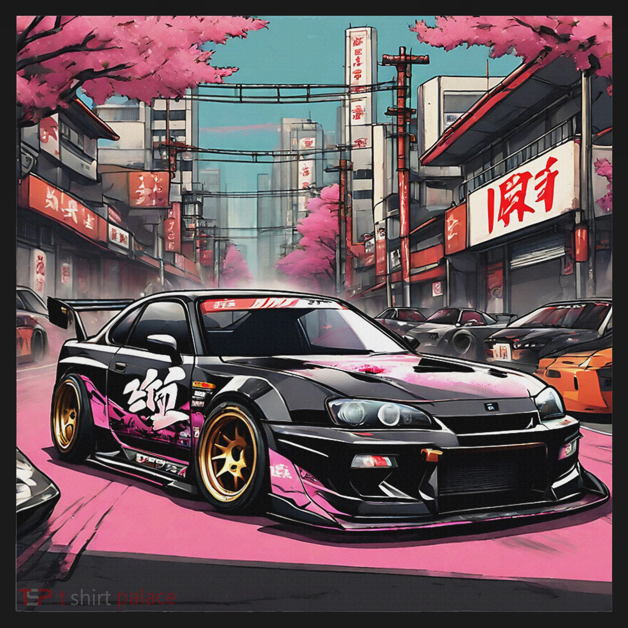 Jdm Tokyo Skyline Retro Japanese Race Car Drift Tuning Gift Tote Bag