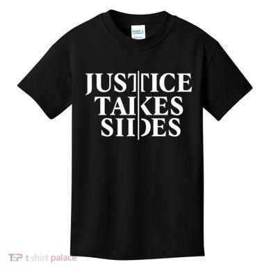 Justice Takes Sides Kids T-Shirt