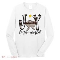 Joy To The World Baby Jesus In The Manger Long Sleeve Shirt thumb 0