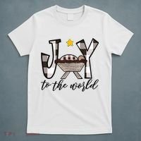 Joy To The World Baby Jesus In The Manger T-Shirt thumb 5