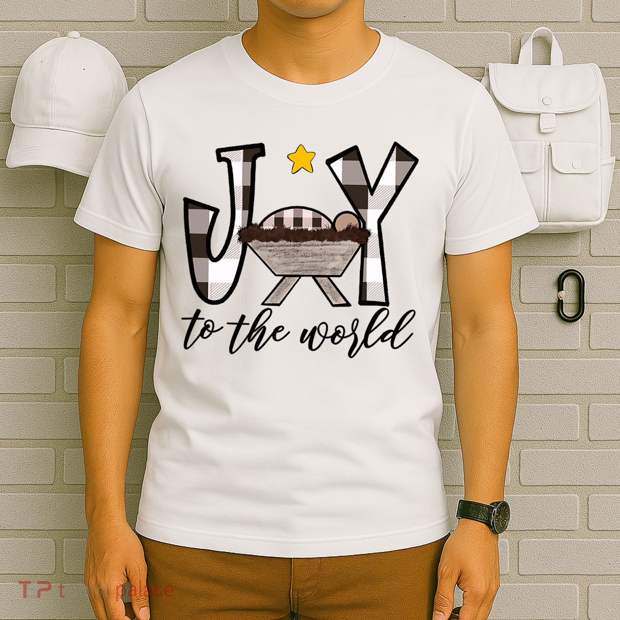 Joy To The World Baby Jesus In The Manger T-Shirt