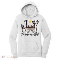 Joy To The World Baby Jesus In The Manger Women's Hoodie thumb 0