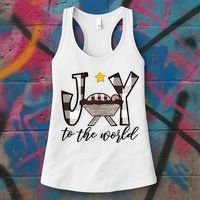 Joy To The World Baby Jesus In The Manger Women's Tank Top thumb 3