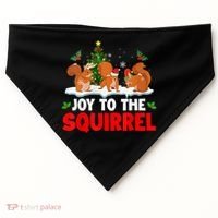 Joy To The Squirrel Christmas Santa Elf Reindeer Squirrel Meaningful Gift USA-Made Doggie Bandana thumb 0