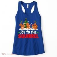Joy To The Squirrel Christmas Santa Elf Reindeer Squirrel Meaningful Gift Women's Tank Top thumb 0