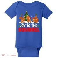 Joy To The Squirrel Christmas Santa Elf Reindeer Squirrel Meaningful Gift Baby Bodysuit thumb 0