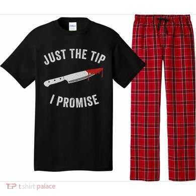 Just The Tip I Promise Spooky Horror Scary Bloody Costume Pajama Set