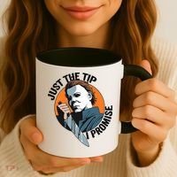 Just The Tip I Promise Horror Character Halloween Killer Coffee Mug thumb 3