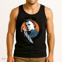 Just The Tip I Promise Horror Character Halloween Killer Tank Top thumb 3