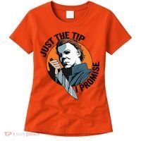 Just The Tip I Promise Horror Character Halloween Killer Women's T-Shirt thumb 0