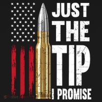 Just The Tip I Promise Bullet American Flag Gun Lovers Kids Sweatshirt thumb 2